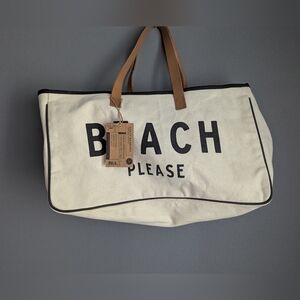 Santa Barbara studio hold everything canvas tote - item # d3713